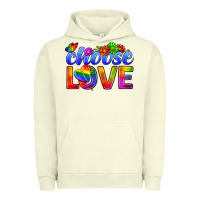 Pigment Pistachio Pride LGBTQ+ Choose Love Urban Hoodie - BundleAndBundleShop