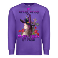 Purple my broom broke Premium Sweatshirt - AdoDesignShop