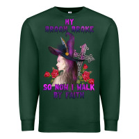 Sports Green my broom broke Premium Sweatshirt - AdoDesignShop