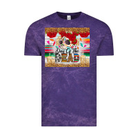 Cloud Purple Day of the dead skeleton Vintage Tee - RanaPortraitStore