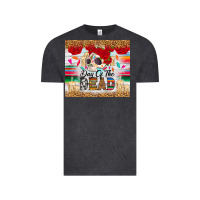 Vintage Black Day of the dead skeleton Vintage Tee - RanaPortraitStore