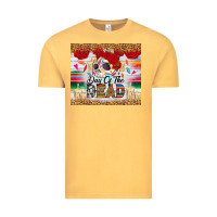 Vintage Mustard Day of the dead skeleton Vintage Tee - RanaPortraitStore