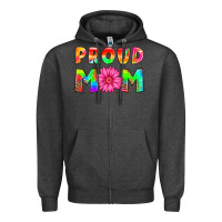 Charcoal Heather proud mom Zipper Hoodie - HRA Design Shop