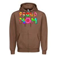 Chestnut proud mom Zipper Hoodie - HRA Design Shop