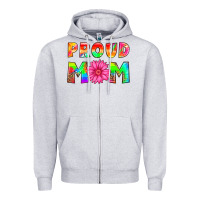 Heather Grey proud mom Zipper Hoodie - HRA Design Shop