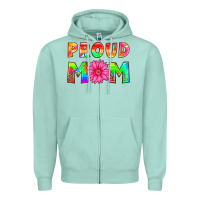 Seafoam proud mom Zipper Hoodie - HRA Design Shop