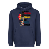 Navy always chingona sugar skull Heavyweight Hoodie - BundleAndBundleShop