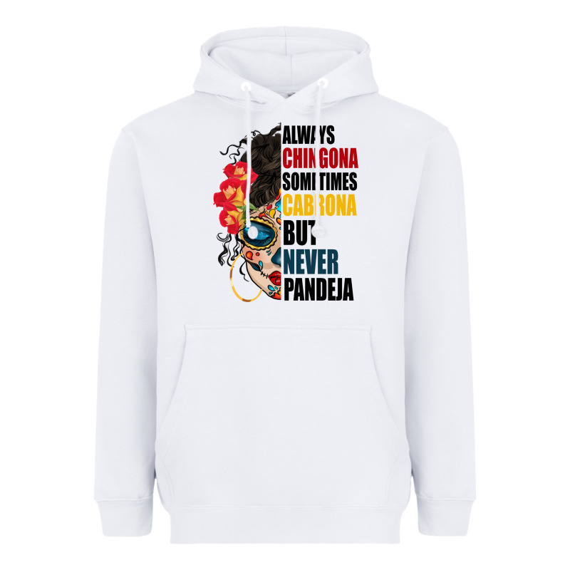 Always Chingona Sugar Skull Heavyweight Hoodie by BundleAndBundleShop | Teevron