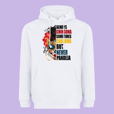 Always Chingona Sugar Skull Heavyweight Hoodie Designed By Bundleandbundleshop