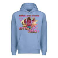 Colony Blue whose bed have youre boots been under Premium Hoodie - NancyCooperArtShop