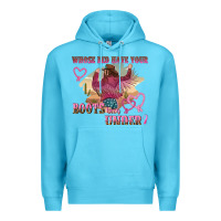 Ocean Blue whose bed have youre boots been under Premium Hoodie - NancyCooperArtShop
