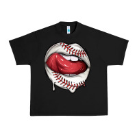 Black sports lips baseball Urban Heavy Tee - texasbilliewilder