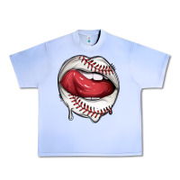 Grape Ice sports lips baseball Urban Heavy Tee - texasbilliewilder