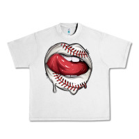 Lunar Rock sports lips baseball Urban Heavy Tee - texasbilliewilder
