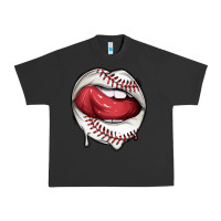 Pigment Black sports lips baseball Urban Heavy Tee - texasbilliewilder