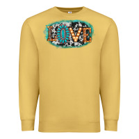 Antique Gold love western Premium Sweatshirt - AdoDesignShop