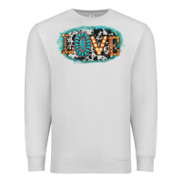 Dove Grey love western Premium Sweatshirt - AdoDesignShop