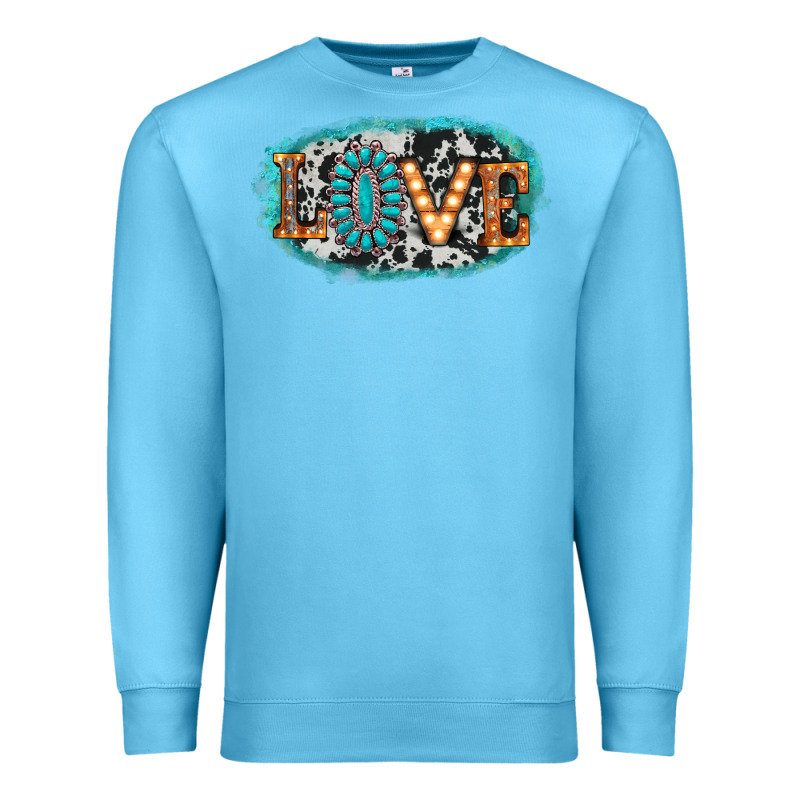 Love Western Premium Sweatshirt by AdoDesignShop | Teevron