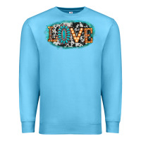 Ocean Blue love western Premium Sweatshirt - AdoDesignShop