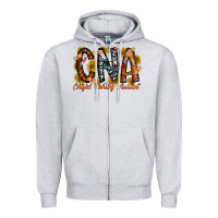 Heather Grey cna Zipper Hoodie - RacoonDesign