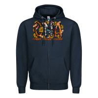 Navy cna Zipper Hoodie - RacoonDesign