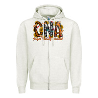 Oatmeal Heather cna Zipper Hoodie - RacoonDesign