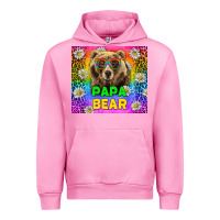 Fuchsia Pink Western Papa Bear LGBTQ+ Tumbler Urban Hoodie - BundleAndBundleShop