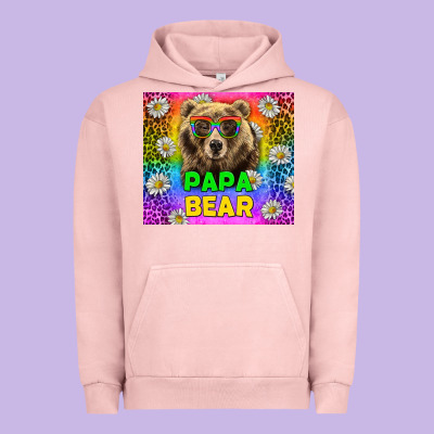 Western Papa Bear Lgbtq+ Tumbler Urban Hoodie Designed By Bundleandbundleshop