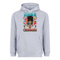Heather Grey mama chingona Heavyweight Hoodie - BundleAndBundleShop