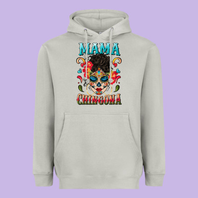 Mama Chingona Heavyweight Hoodie Designed By Bundleandbundleshop