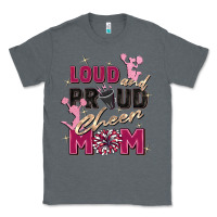 Charcoal Heather loud and proud cheer mom Classic Tee - Zillion Design Studio