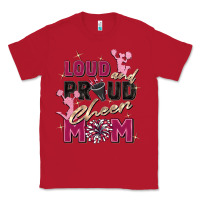 Red loud and proud cheer mom Classic Tee - Zillion Design Studio