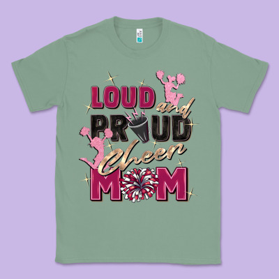 Loud And Proud Cheer Mom Classic Tee Designed By Zillion Design Studio