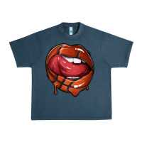 Midnight Navy sports lips basketball Urban Heavy Tee - texasbilliewilder