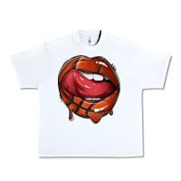 White sports lips basketball Urban Heavy Tee - texasbilliewilder