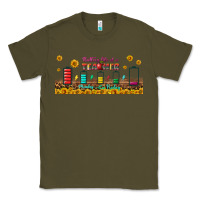 Army Green battery life of a teacher libbey glass Classic Tee - BundleAndBundleShop