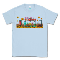 Dusty Blue battery life of a teacher libbey glass Classic Tee - BundleAndBundleShop