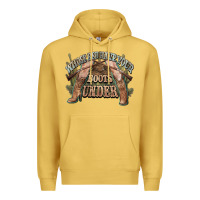 Antique Gold whose bed have your boots under cowboy western Premium Hoodie - NancyCooperArtShop