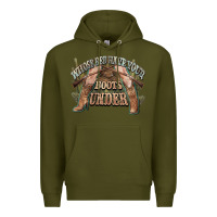 Army Green whose bed have your boots under cowboy western Premium Hoodie - NancyCooperArtShop