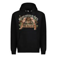 Black whose bed have your boots under cowboy western Premium Hoodie - NancyCooperArtShop