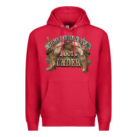 Cardinal whose bed have your boots under cowboy western Premium Hoodie - NancyCooperArtShop