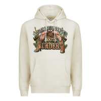 Oatmeal Heather whose bed have your boots under cowboy western Premium Hoodie - NancyCooperArtShop
