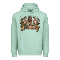 Seafoam whose bed have your boots under cowboy western Premium Hoodie - NancyCooperArtShop