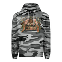 Slate Camo whose bed have your boots under cowboy western Premium Hoodie - NancyCooperArtShop