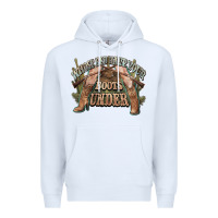 White whose bed have your boots under cowboy western Premium Hoodie - NancyCooperArtShop