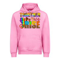 Fuchsia Pink Western LGBTQ+ Together We Rise Urban Hoodie - BundleAndBundleShop
