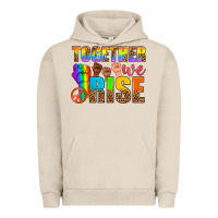 Pigment French Oak Western LGBTQ+ Together We Rise Urban Hoodie - BundleAndBundleShop