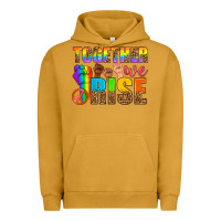 Pigment Peanut Butter Western LGBTQ+ Together We Rise Urban Hoodie - BundleAndBundleShop