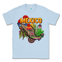 Dusty Blue mexico map Classic Tee - CTS Tumbler Store