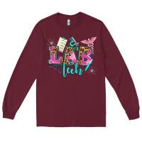 Burgundy lab tech Long Sleeve Tee - AdoDesignShop